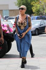 AMBER ROSE at Cheesecake Factory in Canoga Park 06/10/2016