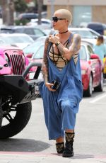 AMBER ROSE at Cheesecake Factory in Canoga Park 06/10/2016