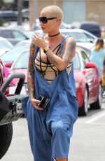 AMBER ROSE at Cheesecake Factory in Canoga Park 06/10/2016