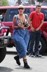 AMBER ROSE at Cheesecake Factory in Canoga Park 06/10/2016