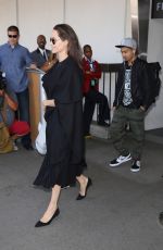 ANGELINA JOLIE at LAX Airport in Los Angeles 06/21/2016