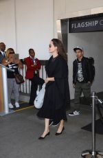 ANGELINA JOLIE at LAX Airport in Los Angeles 06/21/2016