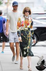 ANNA WINTOUR Out in New York 06/16/2016