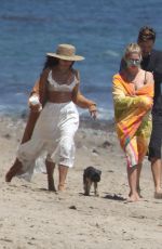 ASHLEY BENSON and VANESSA HUDGENS at a Beach in Malibu 06/05/2016