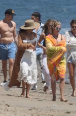 ASHLEY BENSON and VANESSA HUDGENS at a Beach in Malibu 06/05/2016