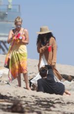 ASHLEY BENSON and VANESSA HUDGENS at a Beach in Malibu 06/05/2016