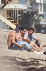 ASHLEY BENSON and VANESSA HUDGENS at a Beach in Malibu 06/05/2016