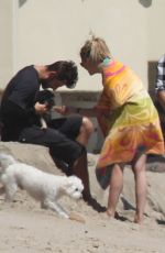 ASHLEY BENSON and VANESSA HUDGENS at a Beach in Malibu 06/05/2016