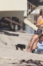 ASHLEY BENSON and VANESSA HUDGENS at a Beach in Malibu 06/05/2016