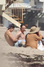 ASHLEY BENSON and VANESSA HUDGENS at a Beach in Malibu 06/05/2016