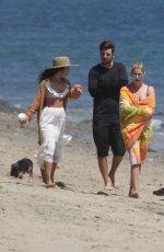 ASHLEY BENSON and VANESSA HUDGENS at a Beach in Malibu 06/05/2016