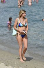 ASHLEY JAMES in Bikini at the Beach in Mykonos 06/14/2016