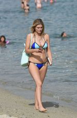 ASHLEY JAMES in Bikini at the Beach in Mykonos 06/14/2016