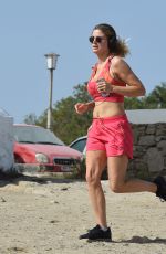 ASHLEY JAMES Jogging in Mykonos 06/02/2016