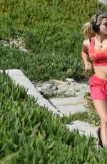 ASHLEY JAMES Jogging in Mykonos 06/02/2016