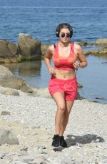ASHLEY JAMES Jogging in Mykonos 06/02/2016