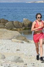 ASHLEY JAMES Jogging in Mykonos 06/02/2016
