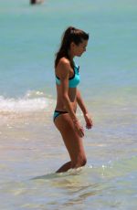 ASTRID BRYAN in Bikini on the Beach in Miami 06/25/2016