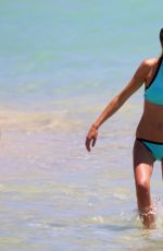 ASTRID BRYAN in Bikini on the Beach in Miami 06/25/2016