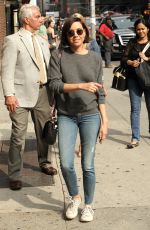 AUBREY PLAZA Arrives at Ed Sullivan Theater in New York 06/21/2016