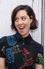 AUBREY PLAZA at AOL Build Speakers Series in New York 06/20/2016