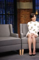 AUBREY PLAZA at Late Night with Seth Meyers in New York 06/23/2016