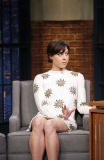 AUBREY PLAZA at Late Night with Seth Meyers in New York 06/23/2016