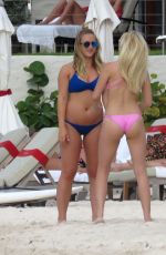 AVA SAMBORA in Bikini at a Beach in St. Barts 6/26/16