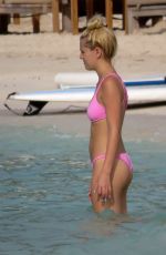 AVA SAMBORA in Bikini at a Beach in St. Barts 6/26/16