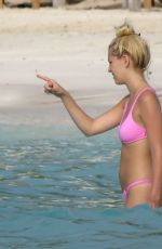 AVA SAMBORA in Bikini at a Beach in St. Barts 6/26/16