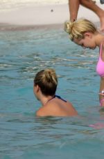 AVA SAMBORA in Bikini at a Beach in St. Barts 6/26/16
