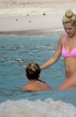 AVA SAMBORA in Bikini at a Beach in St. Barts 6/26/16