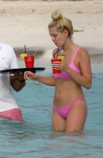 AVA SAMBORA in Bikini at a Beach in St. Barts 6/26/16