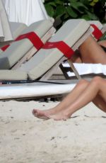 AVA SAMBORA in Bikini at a Beach in St. Barts 6/26/16