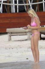 AVA SAMBORA in Bikini at a Beach in St. Barts 6/26/16