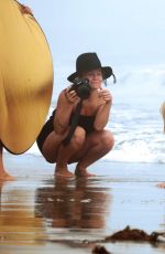 AVA SAMBORA on the Set of a 138 Water Photoshoot in Malibu 06/13/2016