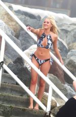 AVA SAMBORA on the Set of a 138 Water Photoshoot in Malibu 06/13/2016