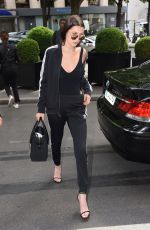 BELLA HADID Arrives at Geroge V Hotel in Paris 06/24/2016