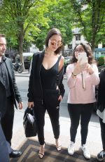 BELLA HADID Arrives at Geroge V Hotel in Paris 06/24/2016