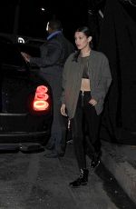 BELLA HADID Leaves Nice Guy in West Hollywood 06/16/2016