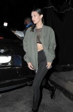 BELLA HADID Leaves Nice Guy in West Hollywood 06/16/2016