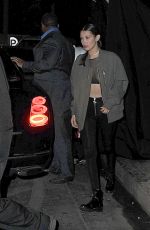 BELLA HADID Leaves Nice Guy in West Hollywood 06/16/2016