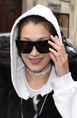 BELLA HADID Out and About in Paris 06/04/2016