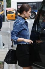 BELLA HADID Out in New York 06/11/2016