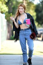 BELLA THORNE in Bikini Top Out in Beverly Hills 06/26/2016