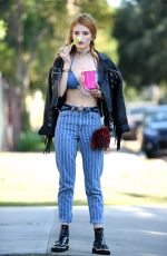 BELLA THORNE in Bikini Top Out in Beverly Hills 06/26/2016