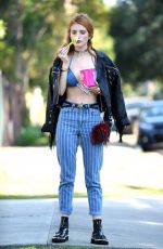 BELLA THORNE in Bikini Top Out in Beverly Hills 06/26/2016