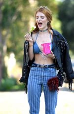 BELLA THORNE in Bikini Top Out in Beverly Hills 06/26/2016