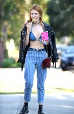 BELLA THORNE in Bikini Top Out in Beverly Hills 06/26/2016