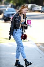BELLA THORNE in Bikini Top Out in Beverly Hills 06/26/2016